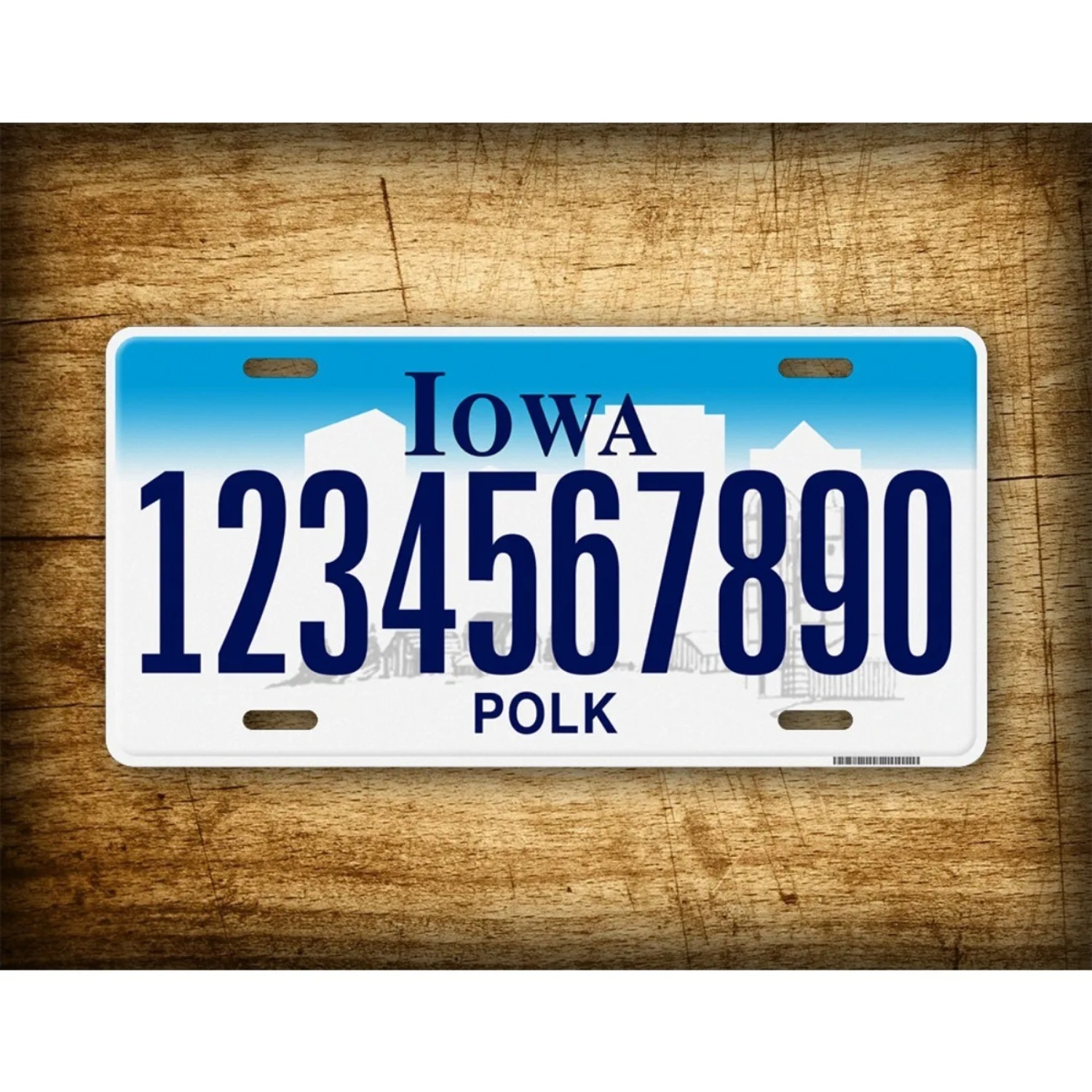 Home Bar Accessories - Personalized Iowa Vintage Metal Sign Decorative