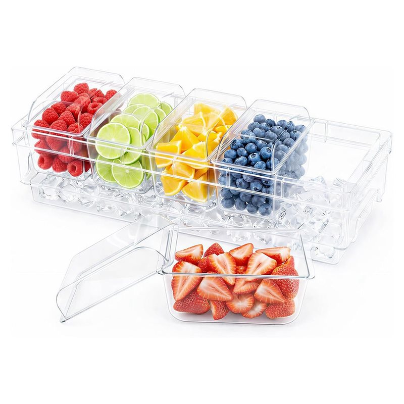 A25F-Chilled Condiment Contain - огляд і ціна Garnish Tray Set