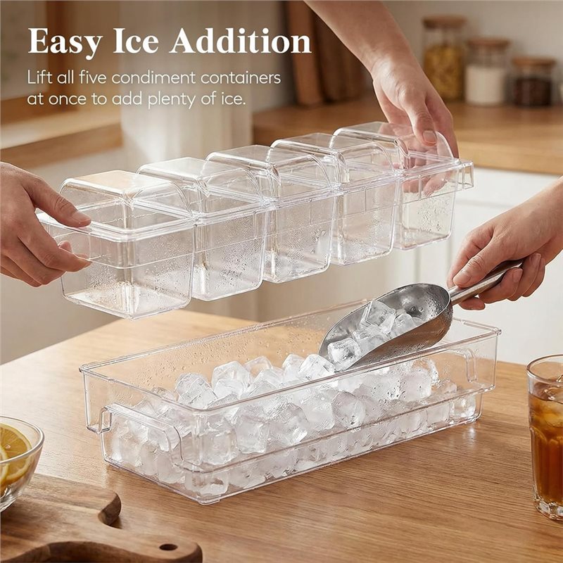 AB46-For Bar Supplies, Chilled - огляд і ціна Garnish Tray Set