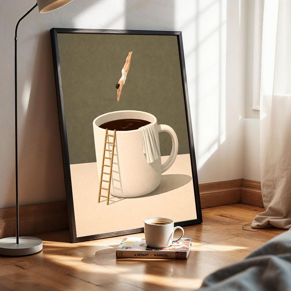 1pc frameless Coffee Adventure - огляд і ціна Home Bar And Coffee