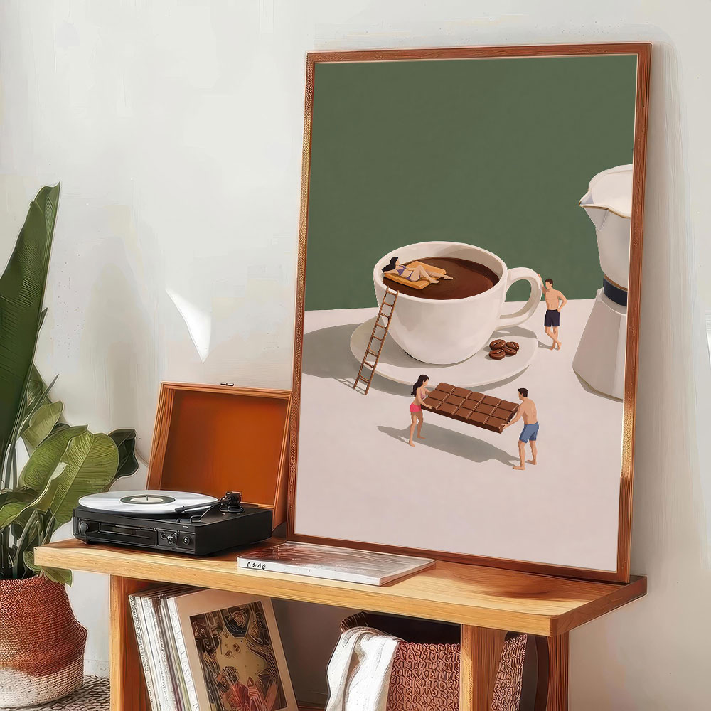 1pc frameless Coffee Adventure - огляд і ціна Home Bar And Coffee