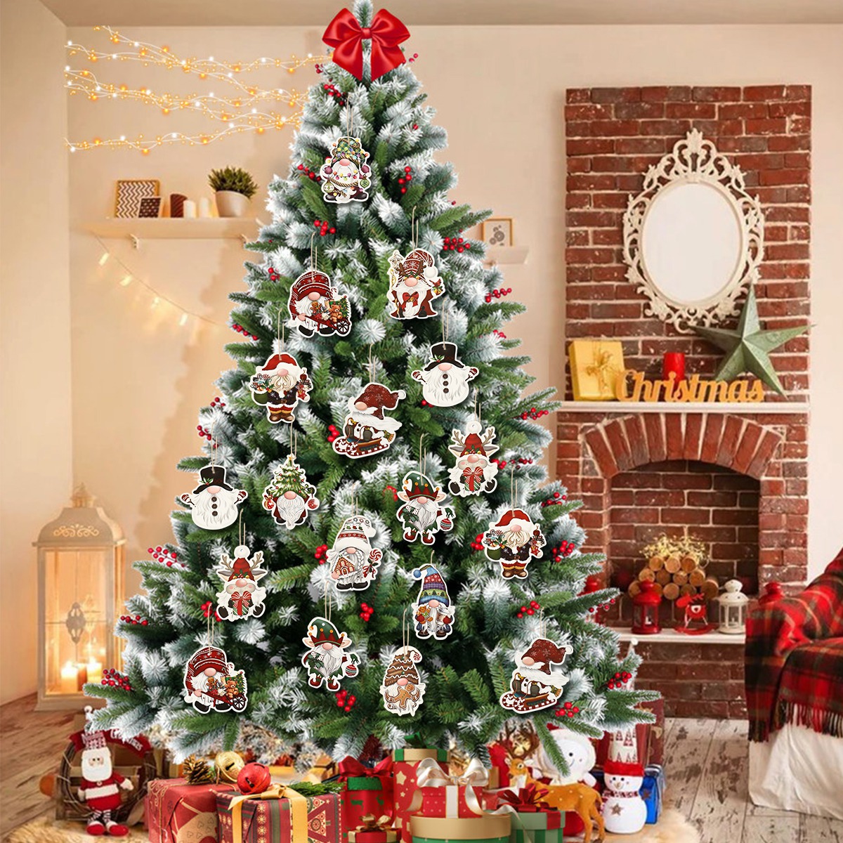 12pcs Christmas Santa Gnomes P - огляд і ціна Home Bargains