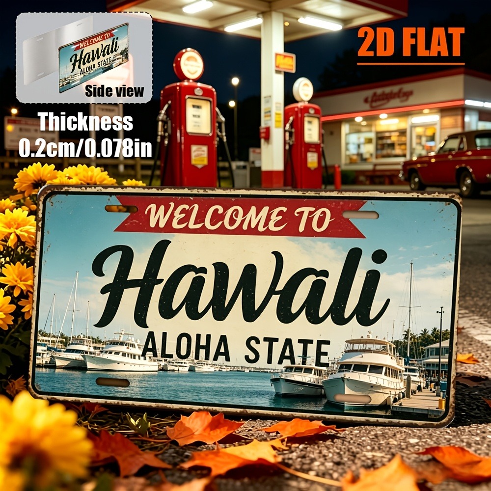 Customizable 1pc 2D Flat Hawai - огляд і ціна Home Bar Signs