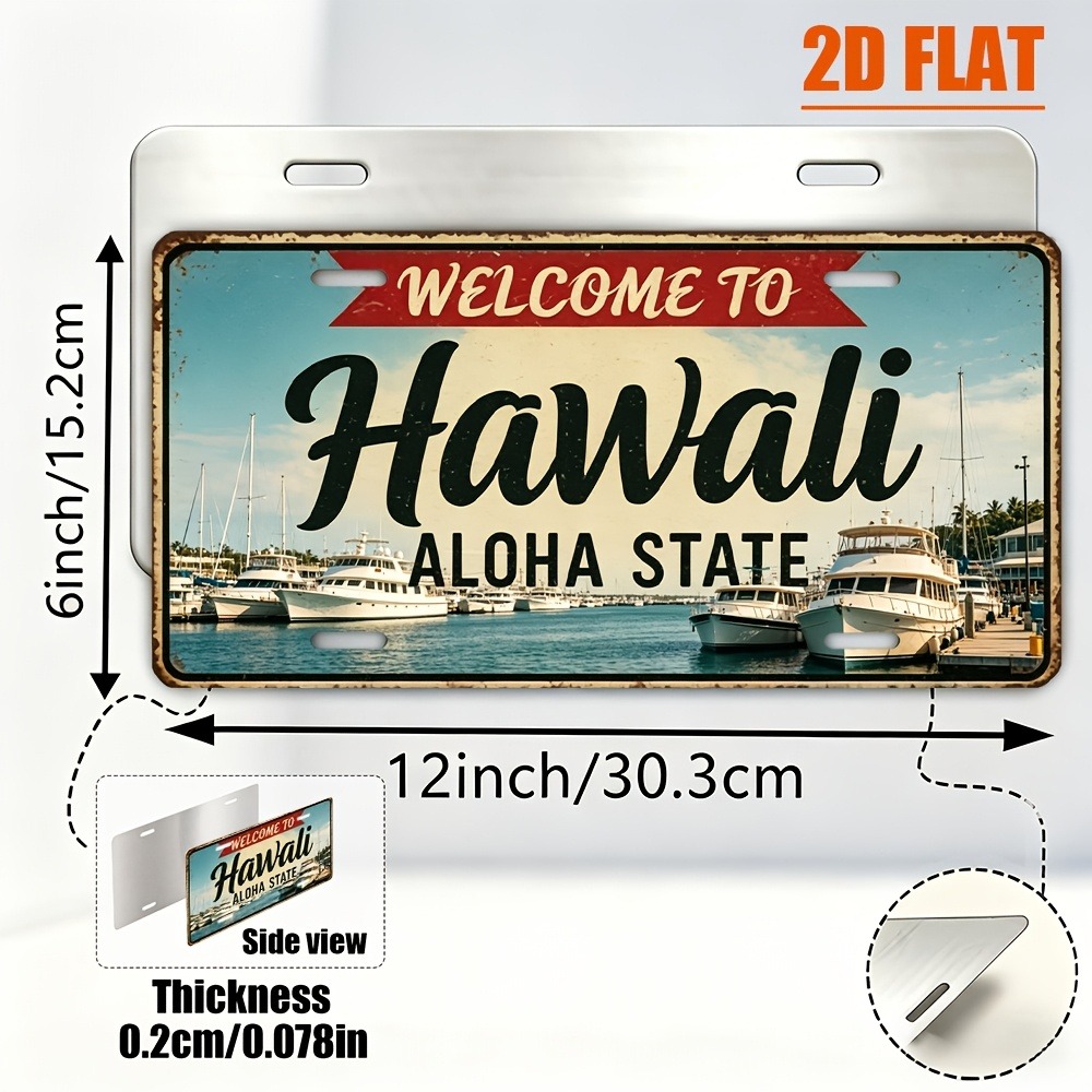 Customizable 1pc 2D Flat Hawai - огляд і ціна Home Bar Signs